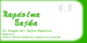 magdolna bajka business card